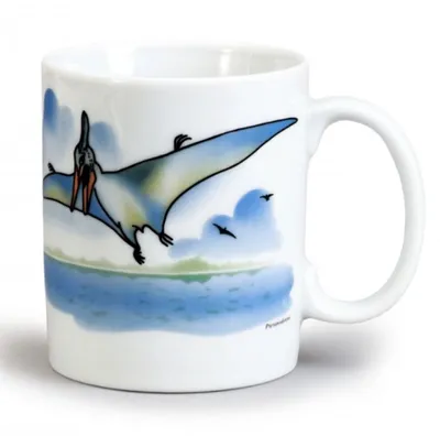Produktbild von Thun 1794 Kinderbecher, Pterodaktylus, 280 ml, Porzellan Thun