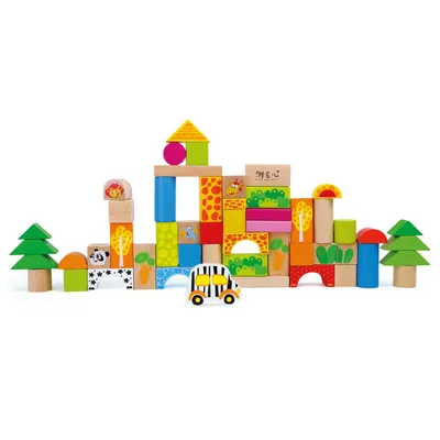 Produktbild von Legler Holzbausteine Zoo, ab 12 Monate, 4232