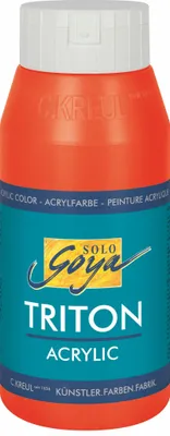 Obrázek produktu pro KREUL akrylová barva SOLO Goya TRITON, pravá červená, 750 ml