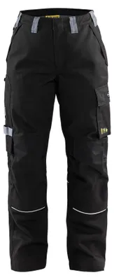 Produktbild von Blakläder Damen Flammschutz Arbeitshose 7173, Farbe:Schwarz/Grau, Größe:C44