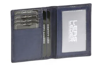 Produktbild von LEAS Ausweis- und Kreditkartenhülle Echt-Leder, dunkelblau Card-Collection