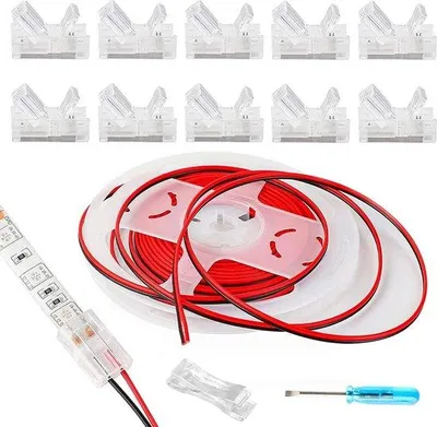 Immagine prodotto di Striscia LED larga 10 mm, impermeabile, cavo da 3 metri