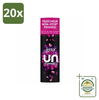 Produktbild von 20 x Lenor Unstoppables Wäscheparfüm Floral Fresh - Blütenfrisch - Vorratspackung - 20 Stücke