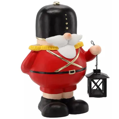 Produktbild von MIKONI Weihnachtsdeko SOLDAT |40 x 27 x 16 cm| Teelicht Laterne | Winterdeko Figur Dekofigur Keramik Schneemann Weihnachtsbaum Weihnachtsfiguren