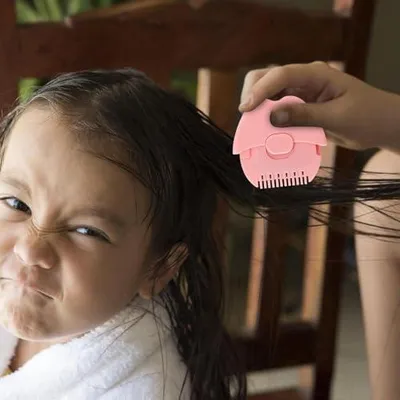 Produktbild von Tragbare Haarschneidemaschine gegen Spliss mit Haarschneidekamm und Pony-Schneider | Manuelles Haarschneidewerkzeug für Kamm und Pony, F