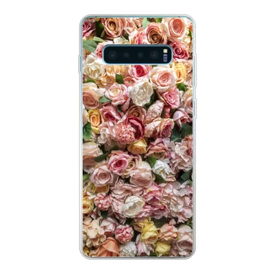 Produktbild von MuchoWow® Handyhülle Schutzhülle Hülle für Samsung Galaxy S10 Lite Rosen - Farben - Wand Silikon Softcase Handy Hülle - Schutz