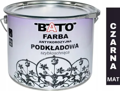 Zdjęcie produktu dla Farba Antykor.podkład.szybkosch.czarna Mat 10L