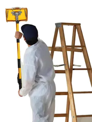 Obrázek produktu pro Sada nářadí pro dokončování sádrokartonu, nastavitelná délka tyče 105-168 cm, pětistupňová nastavitelná tyč, úhel 60¬8 a 90¬8, 3,8 kg