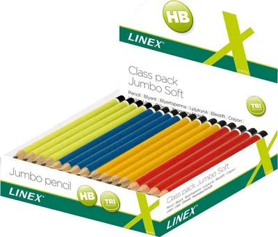 Obrázok produktu pre LINEX Schulbleistifte-Display: Jumbobleistifte 80Stk
