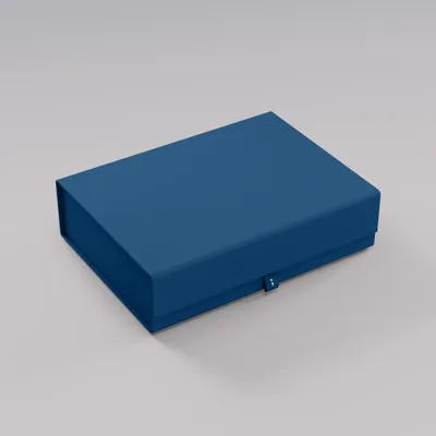 Aufbewahrungsbox M, 23,5x32x8,5 cm, marineblau, Papier