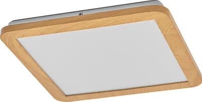 Zdjęcie produktu dla OSRAM ORBIS Disc lampa ścienna/sufitowa z LED, dekor drewna, 22W, 1800lm, 3000/4000K, regulowana za pomocą przełącznika ściennego z Click CCT, 30x30cm, stopień ochrony IP44 do łazienek, śruby/kołki w zestawie