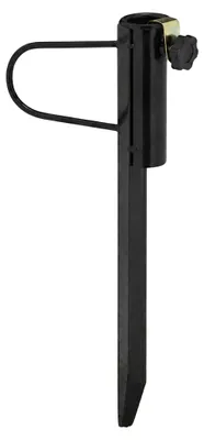 Immagine prodotto di Relaxdays Perno per ombrellone, diametro dell'asta fino a 32 mm, per giardino, campeggio, spiaggia, supporto per ombrellone, acciaio, nero