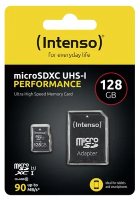 Produktbild von Intenso microSD UHS-I Performance 128GB