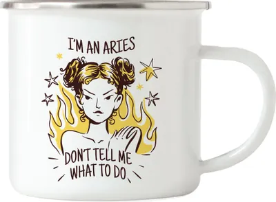 Produktbild von Widder Sternzeichen Tasse Aires Horoskop Geschenkidee März April Geburtstag