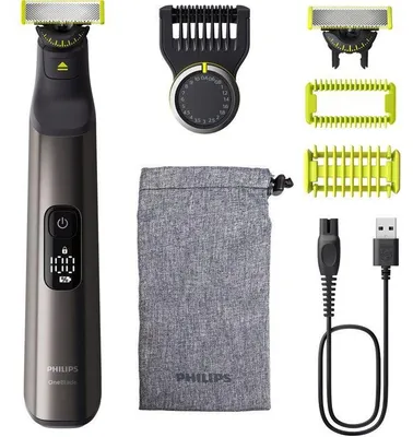Image de Tondeuse barbe & corps - PHILIPS - OneBlade Pro 360 - 2 lames - Sabot 14-en-1 - Autonomie 90 min