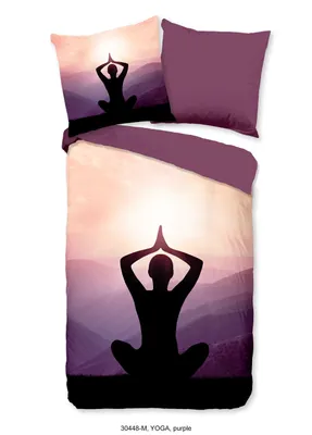 Immagine prodotto di Biancheria da letto Pure Renforcé 135 X 200 cm + 1 x 80 X 80 cm Yoga viola