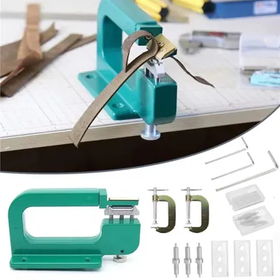 Lederspaltmaschine manuell, 3 Rollen, 3 Messer, Inbusschlüssel