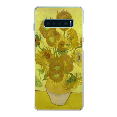 Produktbild von MuchoWow® Handyhülle Schutzhülle Hülle für Samsung Galaxy S10 Lite Sonnenblumen - Vincent van Gogh Silikon Softcase Handy Hülle - Schutz
