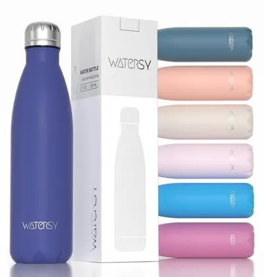 Obrázek produktu pro Nerezová láhev na pití 500 ml, izolovaná, na studené i teplé nápoje, nepropustná, sportovní