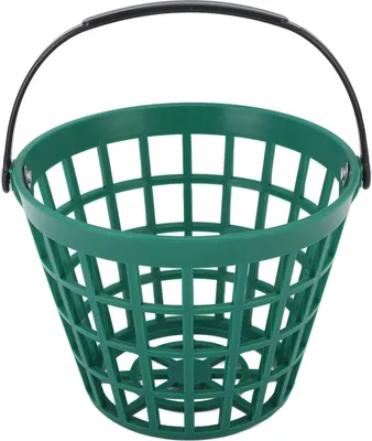 Image de Panier de balles de golf Récipient pour balles de golf avec poignée Pelle en plastique nylon vert retient jusqu'à 25 pour cent