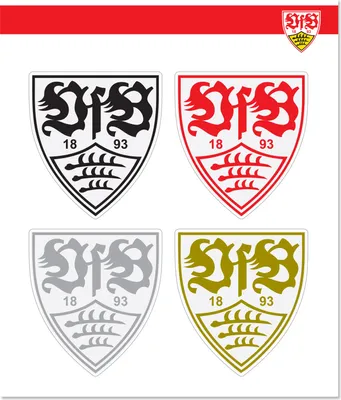 Produktbild von VfB Stuttgart Aufkleber 4er-Set