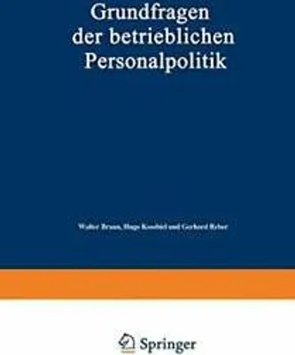 Immagine prodotto di Grundfragen der betrieblichen Personalpolitik