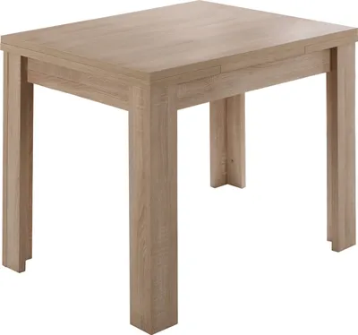 Produktbild von Kulissentisch >Monzi< (ausziehbar) in eiche sägerau - 80x78x80cm (BxHxT)