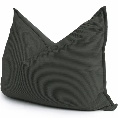 Produktbild von Sitzsack aus Cord, Bezug abnehmbar BANANAIR 140x180 cm, Dunkelgrau