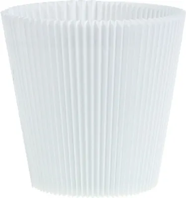 Produktbild von Robuste Plisseemanschetten Weiß 10,5cm - Universelle Topfhüllen für Dekoration, DIY Projekte, 100St
