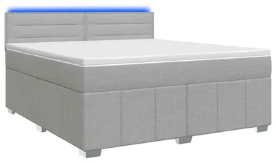 Obrázok produktu pre vidaXL Box spring posteľ s matracom svetlo sivá 160 x 200 cm látka