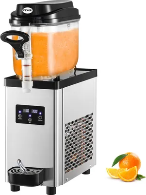 Produktbild von VEVOR Komerčný stroj na výrobu ľadovej triešte, 6L poháre s jednou miskou, 300W 220V, nerezový stroj na výrobu mrazených nápojov Margarita Smoothie, stroj na výrobu ľadovej triešte pre supermarkety, kaviarne, reštaurácie, bary