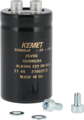 Obrázek produktu pro Vyhlazovací kondenzátor -Ø35mm, 22 000 MicroF, Délka: Pribl. 90mm
