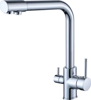 Produktbild von Wasserhahn Küche BieTal® BT-301 3-Wege L-Auslauf Küchen Mischbatterie Chrom