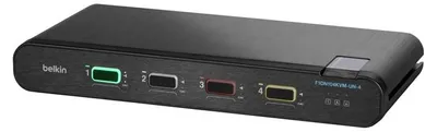 Productafbeelding van Belkin F1DN104KVM-UNN4, 3840 x 2160 pixels, 4K Ultra HD, zwart