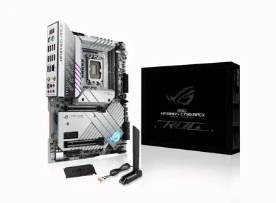 Produktbild von ASUS ROG MAXIMUS Z790 APEX - Intel - LGA 1700 - Intel® Celeron® - Intel® Core™ i3 - Intel® Core™ i5 - Intel® Core™ i7 - Intel® Core™ i9,... - LGA 1700 - DDR5-SDRAM - 64 GB