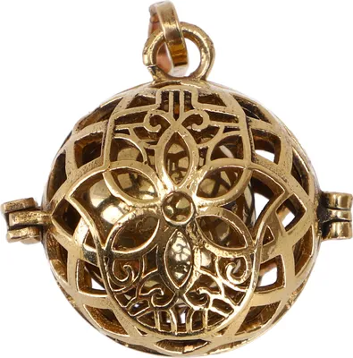 Produktbild von Engelsrufer, Goldene Klangkugel Kettenanhänger - Modell 8/gold, Gold-Farben, Messing, Kettenanhänger, Amulette, Modeschmuck
