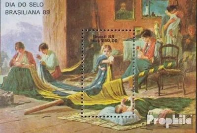 Produktbild von Briefmarken Brasilien 1988 Mi Block74 (kompl.Ausg.) postfrisch Briefmarkenausstellung