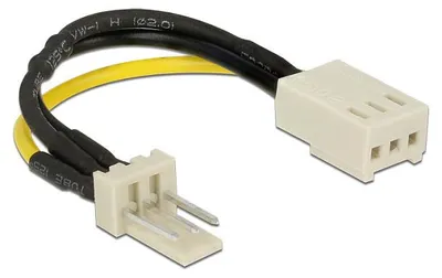Obrázok produktu pre DeLOCK 83656, 0,08 m, 3-pin, 3-pin, Samec, Samica, Priamy