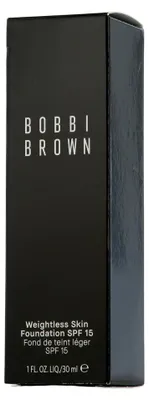 Zdjęcie produktu dla Bobbi Brown Weightless Skin Foundation SPF 15, Buteleczka z pompką, Krem, Skóra uniwersalna, Nawilżający, Ciepły, Beżowy