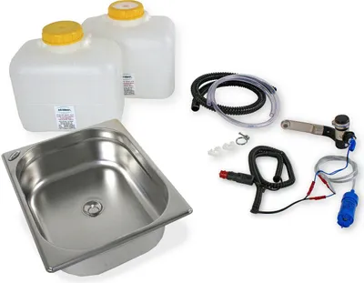 Immagine prodotto di kit lavello da campeggio 12V Lavello 325x265x100 / Bar. 2-WH T5 1D