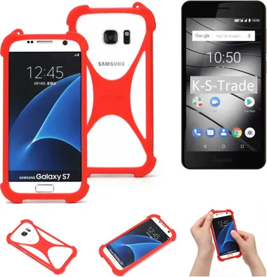 Produktbild von K-S-Trade Handy-Hülle kompatibel mit Gigaset GS180 Schutz-Hülle Bumper Silikon Schutz Hülle Cover Case Silikoncase Silikonbumper TPU Softcase