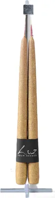 Produktbild von Rasteli Luz Your Senses Metallkerze-Dinnerkerzen Gold-Abendgold D 2,20 cm H 30 Vorteilsangebot von 2 x 2