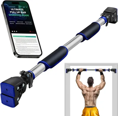 Produktbild von Klimmzugstange 72-92 cm, bis 200 kg, mit Sicherheitsschloss, für Heimstudio