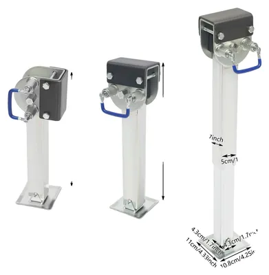 Image de Stabilisateur hydraulique, capacité de charge de 1500 kg, conception réglable, couleur argent