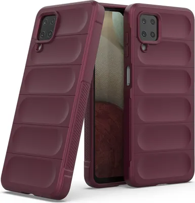 Produktbild von Samsung A12 Hülle, Weich TPU Silikon Stossfest Anti-rutsch Schutzhülle für Samsung Galaxy A12 5G bordeaux