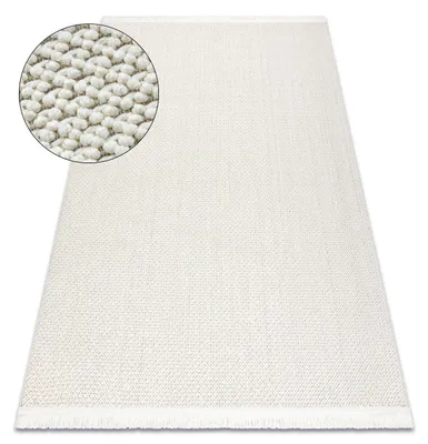Obrázek produktu pro Koberec NANO FH92A Jednobarevný, smyčkový, plošně tkaný bílá bílý 240x330 cm