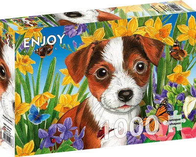 Produktbild von Puzzle, 1000 Teile – Enjoy – Welpengarten