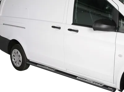 Produktbild von Edelstahl Seitenschweller Schwellerrohre für Mercedes Vito Viano 2010-14 Schwarz