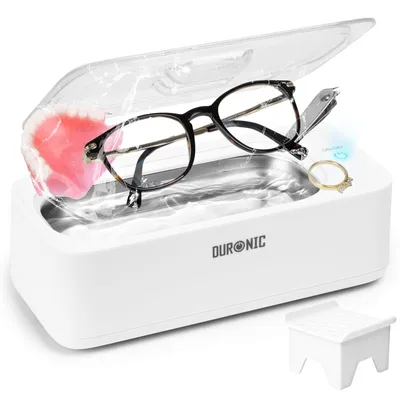 Produktbild von Duronic UC30 Ultraschallreinigungsgerät, 53000Hz Brillenreinigungsgerät, kompakter Ultraschallreiniger für Brille, Zahnersatz und Schmuck, Ultraschall