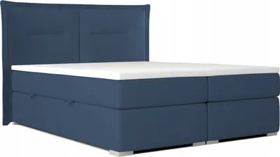 Produktbild von Boxspringbett TINO für das Schlafzimmer, 180x200 (Dunkelblau - Kronos 09)